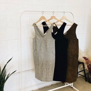 Sotela Amor Shift Dress Gray Tweed